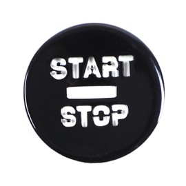 Daeiclru Car Push Start Button Cover Compatible with Jaguar XF 2008-2015, Car Engine Start Stop Button Cover Key Ignition Switch Knob Protector Interior Accessories (Black)