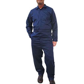 Tillman 6950B 9 oz. Navy Flame Resistant Westex Indura Coveralls, Medi
