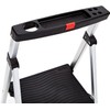Rubbermaid 2-Step Ladder, Aluminum Lightweight Folding Step Stool with Project