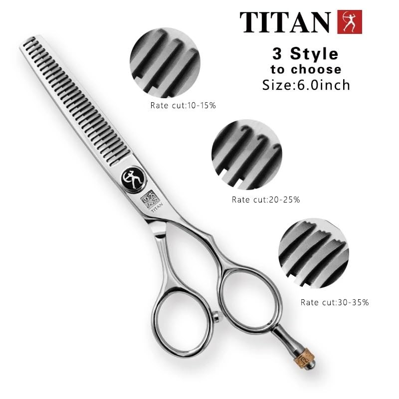 Titan Scissors | Thinning Scissors | Silver Screw Head |