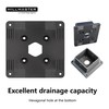 Hillmaster 4x4 Post Base Support Kit, 4 Pack Plastic Brackets