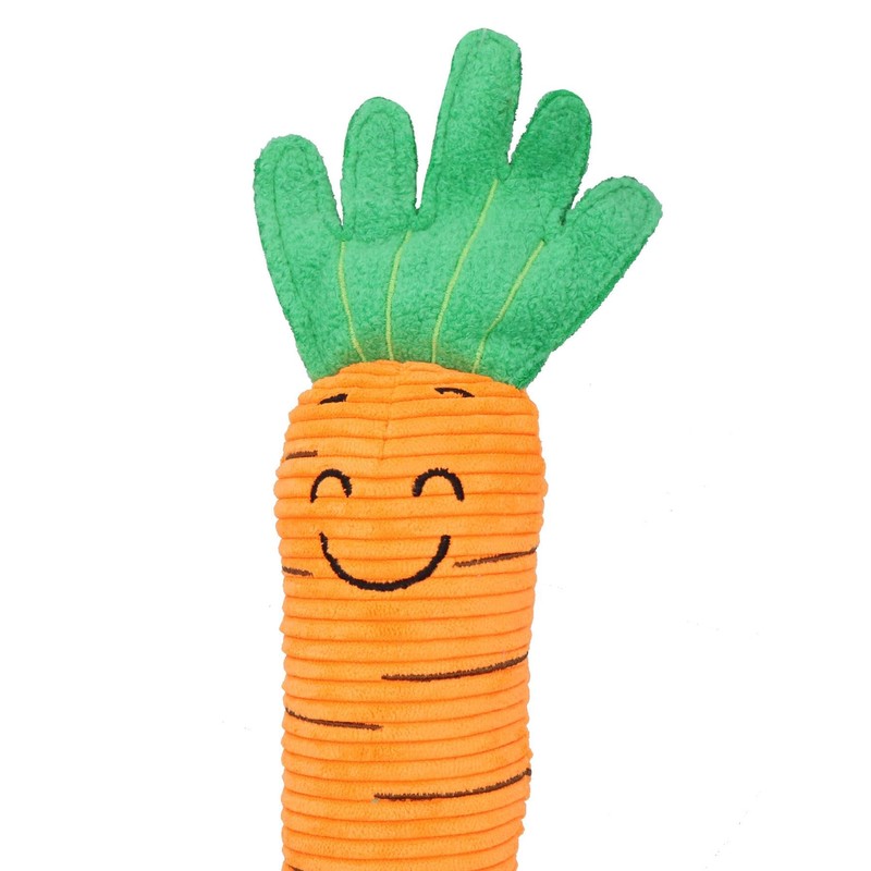 AB Tools Dog Party Animal Christmas Carrot Plush Squeaky Toy