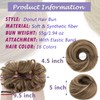 S-noilite Messy Bun Hair Piece for Women Curly Wavy Donut