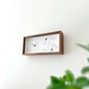 KATOMOKU Thermo Clock Walnut km-152WA Wooden Watch Thermo Hygrometer, Dual