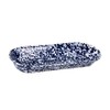 Golden Rabbit Enamelware Oval Basket, 16 x 6 inch, Cobalt