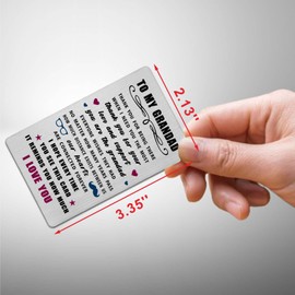 Fathers Day Card for Grandad- I Love You Grandad Birthday Gifts- Christmas Xmas Valentines Thanksgiving