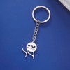 Dreamtimes Skeleton Smiley little Man Sign Language Keychain Finger Medium