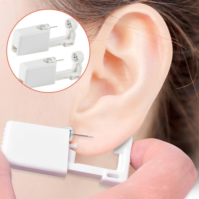 VNIDJGB 2 Pcs Ear Piercing Kit,Painless Safety Self Ear Piercing