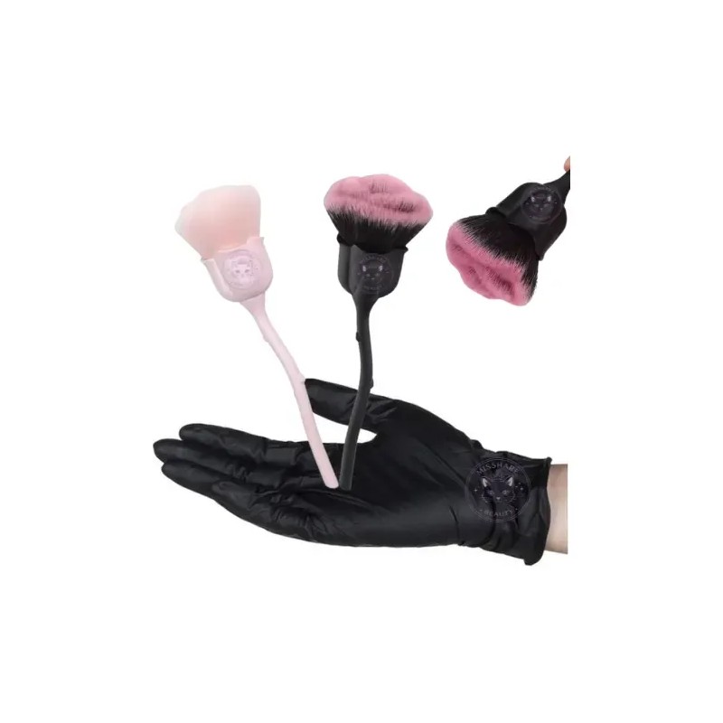 2 Piezas Bledo Brocha Para Retiro De Polvo De Uñas