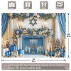 Swepuck 7x5ft Fabric Happy Hanukkah Blue and White Photography Backdrop