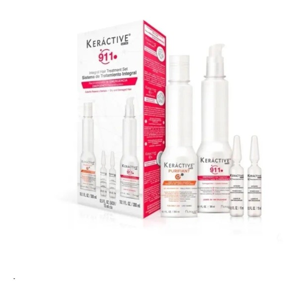 Nutrapel Keráctive 911 Sistema Integral de Reparación Shampoo300 ml+ Tratamiento