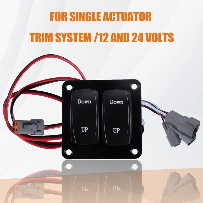 HRepair Trim Tab Switch (Double Rocker) Replacement Lenco Trim tab