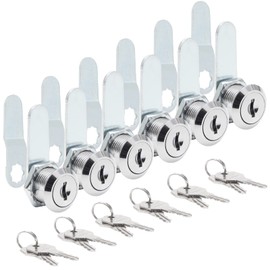 Uenhoy 6 Pack Cam Locks Keyed Alike, 5/8" (16mm) Set for Drawers, Mailbox, Tool Box, RV, File Cabinet Locks with Keys