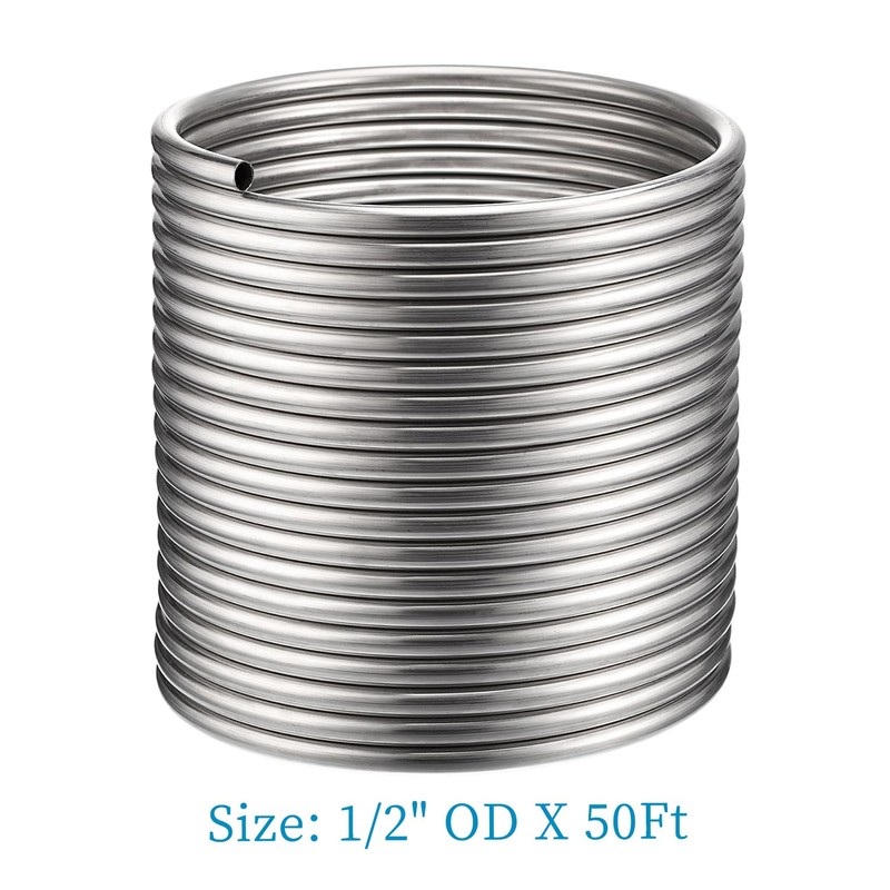 Vigorous Wort Chiller, 1/2" x 50 Ft Food Grade 304