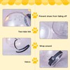 Augegel Cat Muzzle and Boots, Adjustable Helmet for Grooming, Breathable