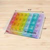 BaHoki Essentials Weekly Pill Organizer - Portable 7-Day Pill Box