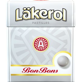 4 Boxes x 25g of Läkerol BonBons - Peppermint - Original - Swedish - Pastilles - Lozenges - Drops - Dragees - Candies - Sweets
