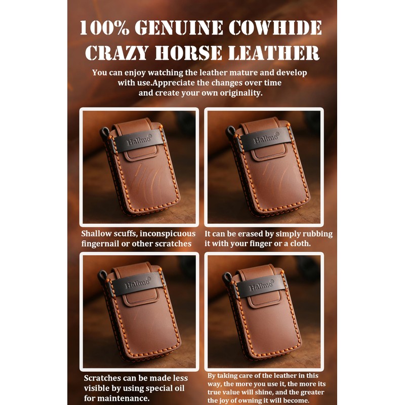 ontto Leather Car Key Case Key Case Key Case Protective