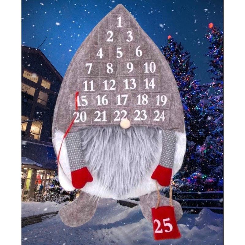 Plush Gonk Fill Christmas Treat Advent Calendar 1-25 Countdown To