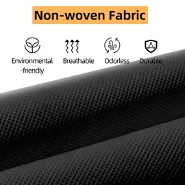 YRCBEHFU 2 Packs Hanging Closet Organizer Storage, 6-Shelf Hanging Shelves for Closet, Closet Clothes Organizer and Storage with Side Pockets, Black