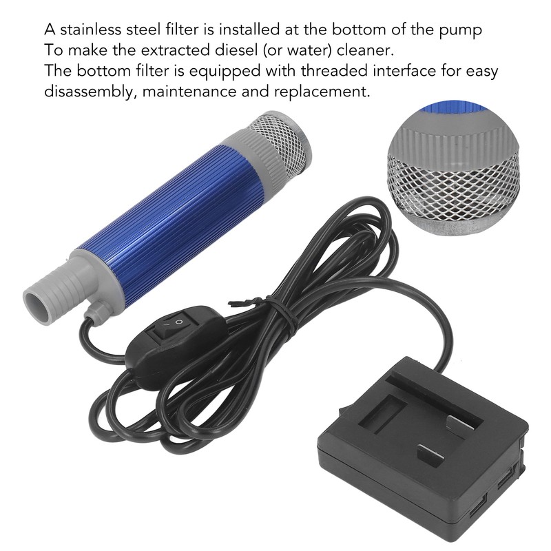 Electric Submersible Pump Stainless Steel Good Sealing Mini Portable Water