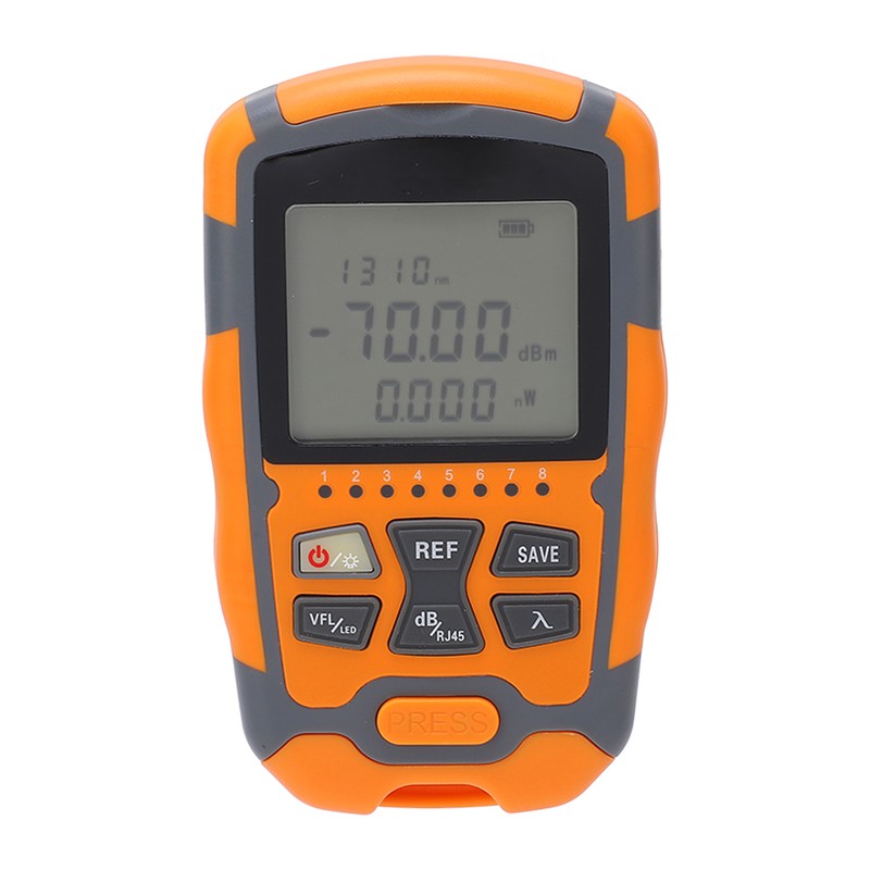 Optical Fiber Power Meter Digital Display Optic Cable Tester ‑70~+10dbm