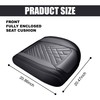 ZIMISI Leather Front Car Seat Covers, Anti-Slip Breathable Bottom Car