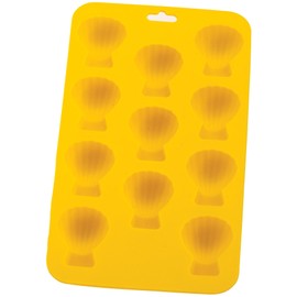 HIC Harold Import Co. 43728 HIC Silicone Ice Cube, Chocolate, Candy, Baking and Craft Mold, Non-Stick Heat-Resistant Fun Novelty Shapes, Shell