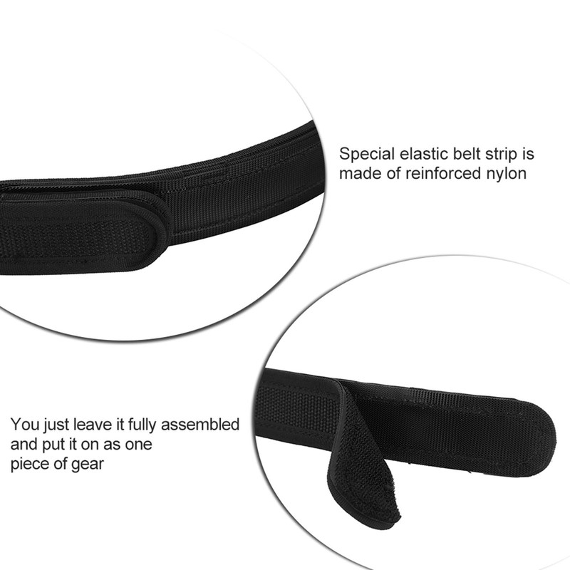 Outdoor Tactics Competition High Speed Special Shooting Waist Belt (Black