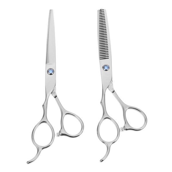 FOMIYES 2pcs Stainless Steel Left-handed Hairdressing Scissors Professional Hair Clippers