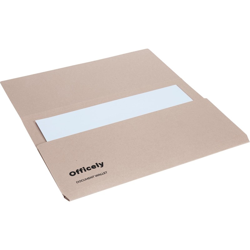 Officely Foolscap Document Wallets 285gsm, (Pack of 10) (10, Assorted)