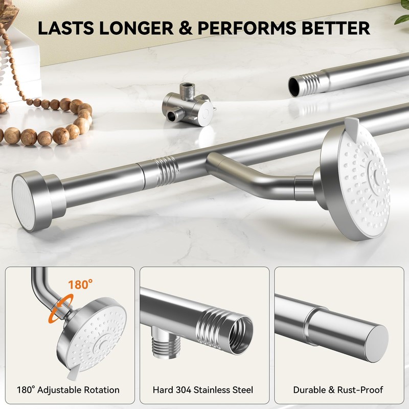NTPN Dual Shower Head for Couples, High Pressure Double Shower