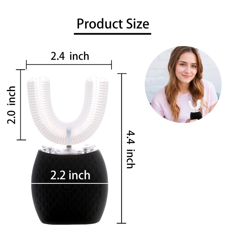 RONGCHUANG Automatic Toothbrush for Adult Ultrasonic Toothbrush with Soft Bristles