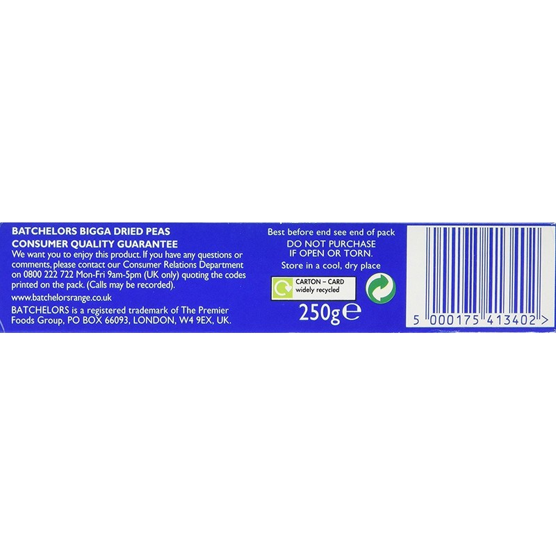 Batchelors Bigga Dried Peas - 250g