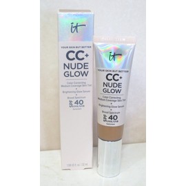 IT COSMETICS CC+ NUDE GLOW SKIN TINT SPF 40 - TAN WARM - 1.08 OZ