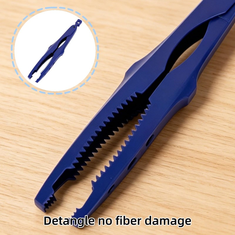 Chunky Yarn Fluffer Tool, Serrated Jaws Lockable Knitting Tool