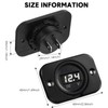 BBTO 2 Pcs DC 12V 24V Waterproof Car Voltmeter with