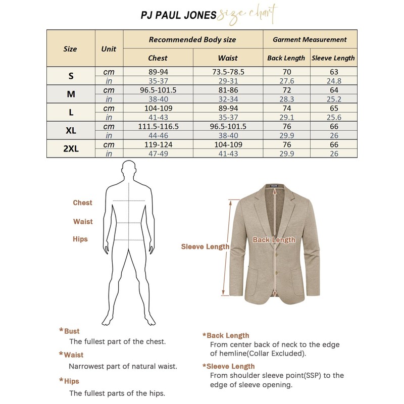 PJ PAUL JONES Mens Casual Blazer Stretch Unlined Knit Sport