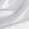 Popkozzi Silver White Glitter Shower Curtain: Sparkle Bling Shiny Washable