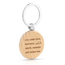 Gifts for Couples for Christmas Keyring Wooden Birthday Gift for Girlfriend Gift For Boyfriend Love Gift For Him Her Couple Gifts I Love You Gifts For Men, I love you