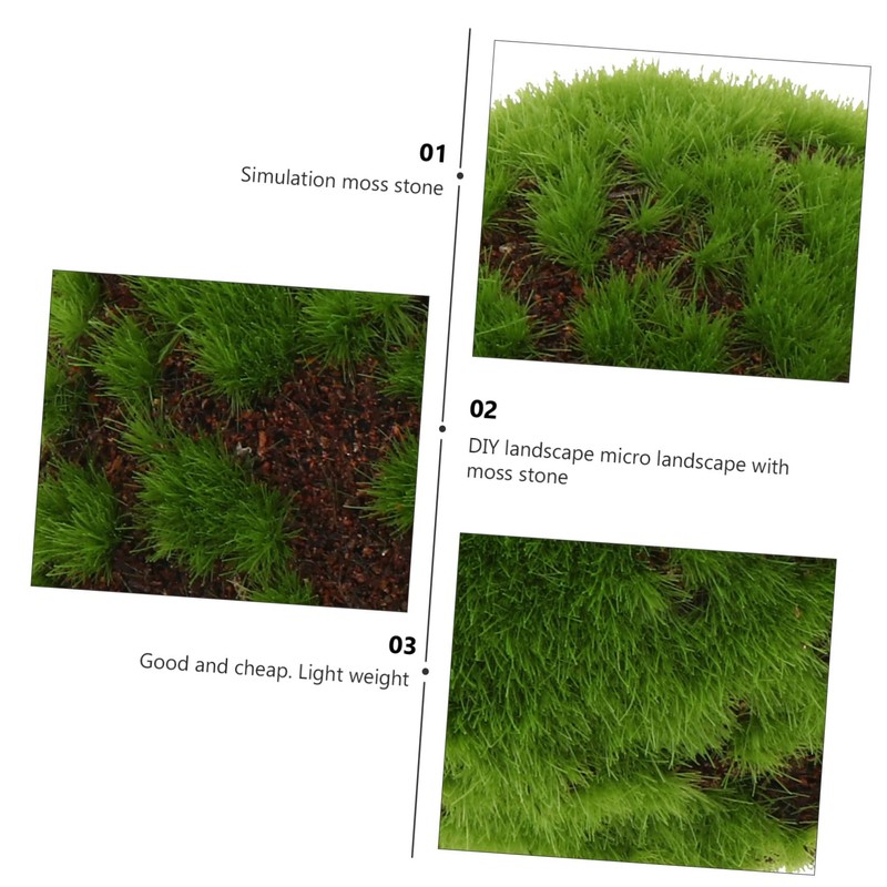 STOBOK 1pc Fake Moss Ball for Decor Simulated Moss Stone