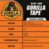 Gorilla Tape Tough & Wide, Black Tape, 2.88" x 25