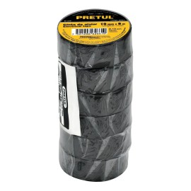 Cinta De Aislar 9m X 19 Mm Pretul 20521 Paquete Con 6 Piezas