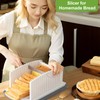 DENEAR Heavily Upgraded Bread Slicer for Homemade Bread, Foldable plastic