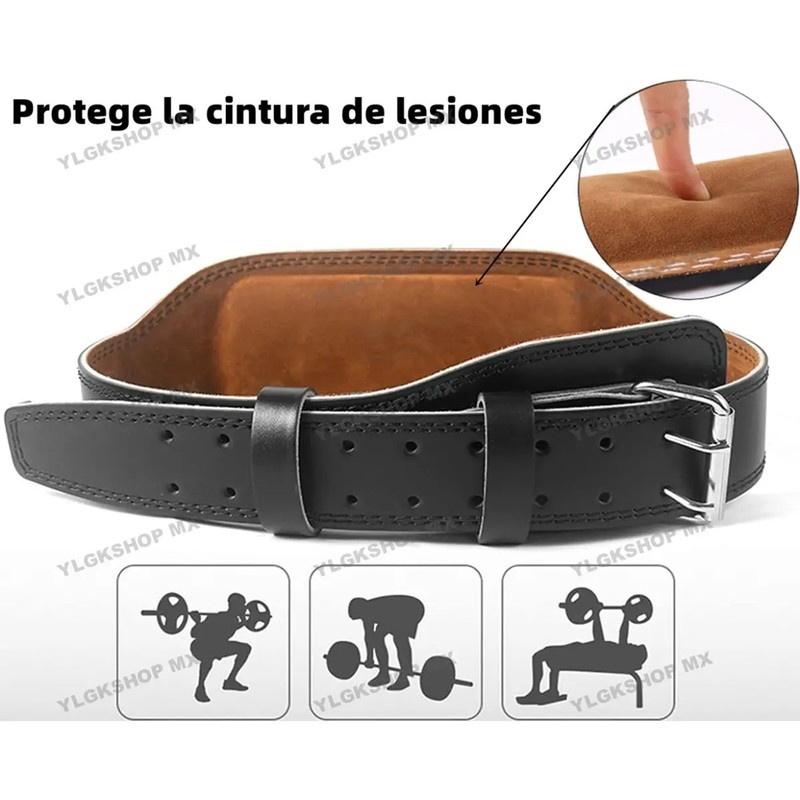 Gym Faja Lumbar Cinturón Levantar Peso Con Guantes,kit 6pcs