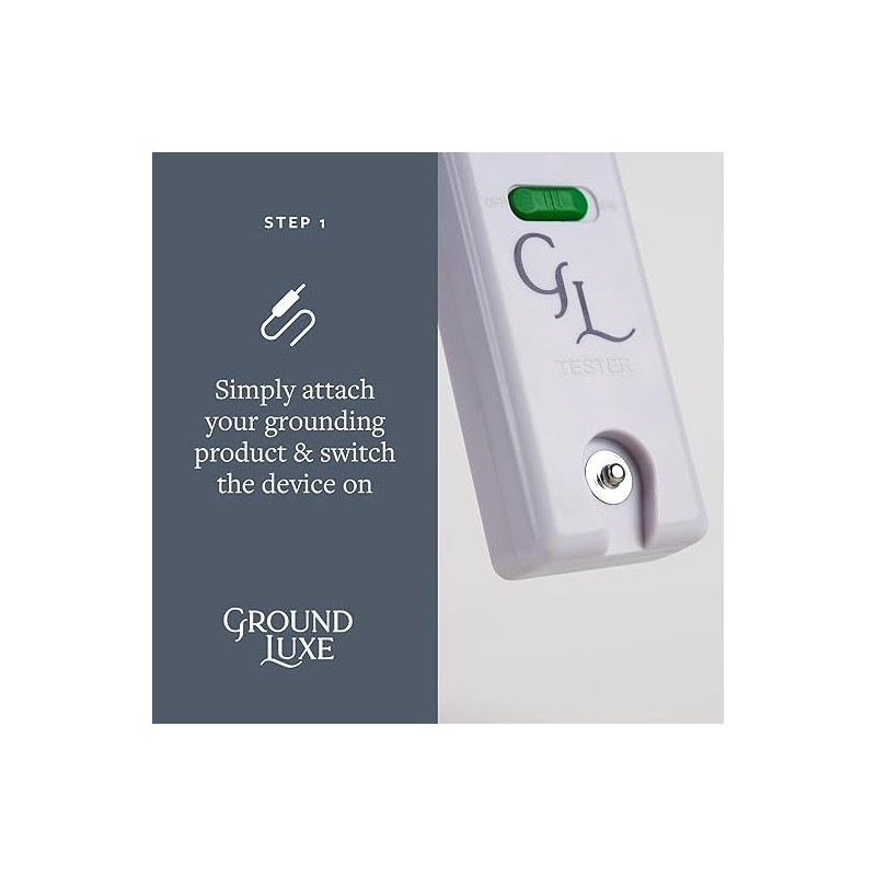 GroundLuxe Grounding Continuity Tester Kit – Battery‑Powered, 15 ft Cord Included