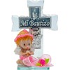 Cruz de Cristal Recuerdo Bautizo Niña 12 Piezas