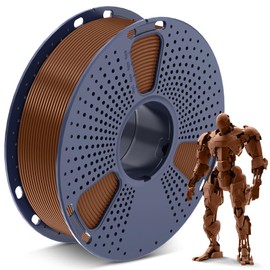 SUNLU PLA 3D Printer Filament PLA Filament 1.75mm, Neatly Wound PLA 3D Printing Filament 1.75mm, Dimensional Accuracy +/- 0.02 mm, Fit Most FDM 3D Printers, 1kg Spool (2.2lbs). (Brown)