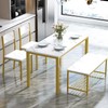 sogesfurniture 4 Piece Dining Table Set, Dining Room Set, Kitchen