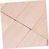jojofuny 10pcs Natural Basswood Craft Blocks for DIY Projects Smooth